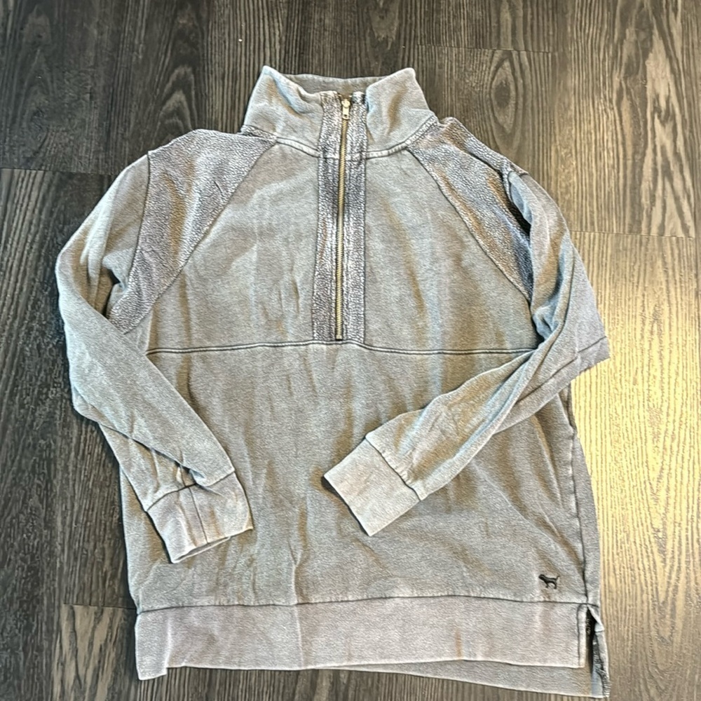 🍍PINK OVER SIZED 1/2 Zip SWEATSHIRT 🍍SZ MED🍍